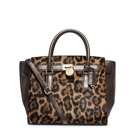 leopard michael kors hamilton|Michael Kors Hamilton Traveler Large Traveler Leopard Haircalf.